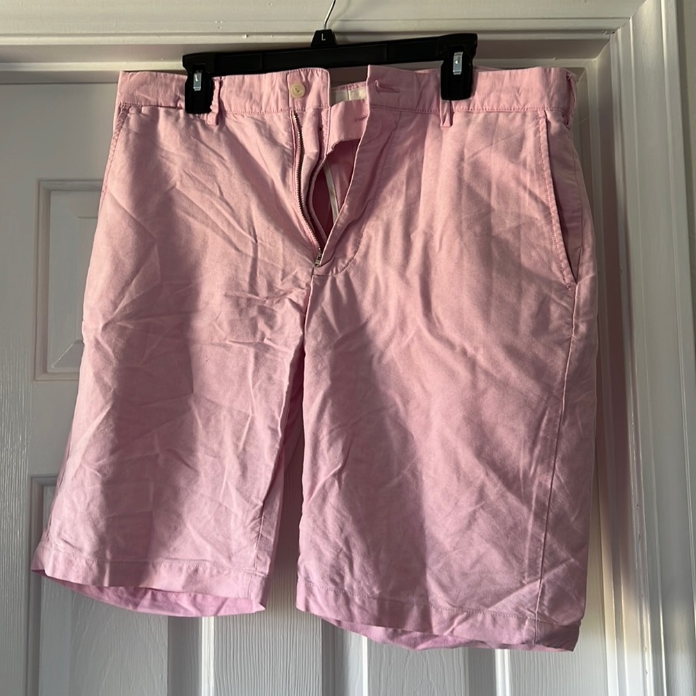 Men’s pink polo shorts